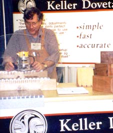 Keller & Co. President David Keller at a woodworking show